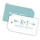 Initial Arrow Heart Hanging Gift Tags with Organza Bags Image 11 of 11